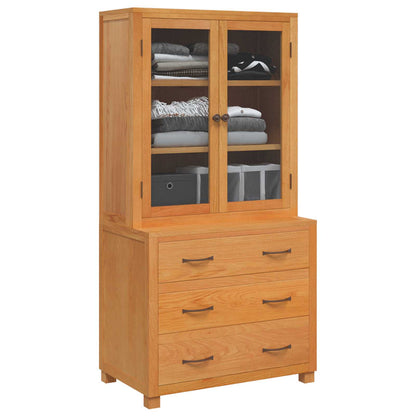 vidaXL Storage Furniture Set with Drawer 2 pcs Brown 80 x 50 x 160 cm