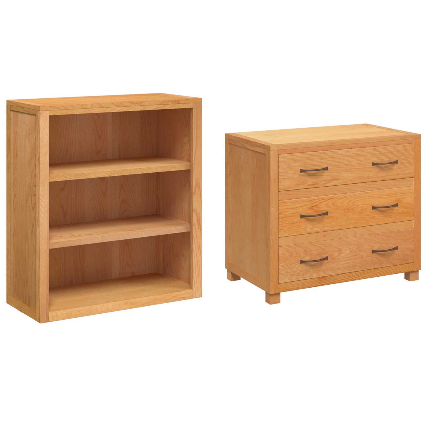 vidaXL Storage Furniture Set with Drawer 2 pcs Brown 80 x 50 x 160 cm