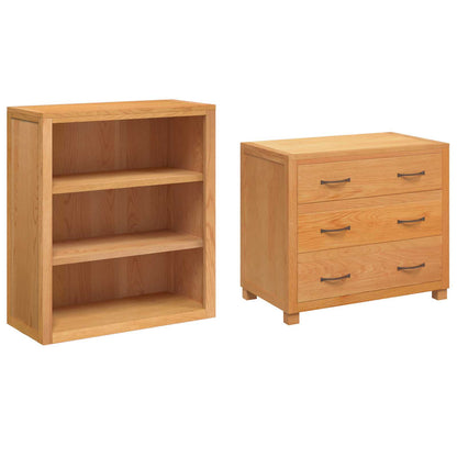 vidaXL Storage Furniture Set with Drawer 2 pcs Brown 80 x 50 x 160 cm