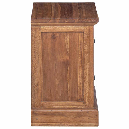 vidaXL Bedside Table Natural 40 x 30 x 50 cm Solid Teak Wood