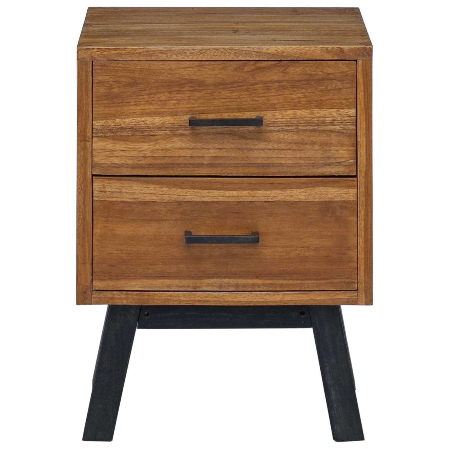vidaXL Bedside Table Natural 40 x 35 x 55 cm Solid Teak Wood