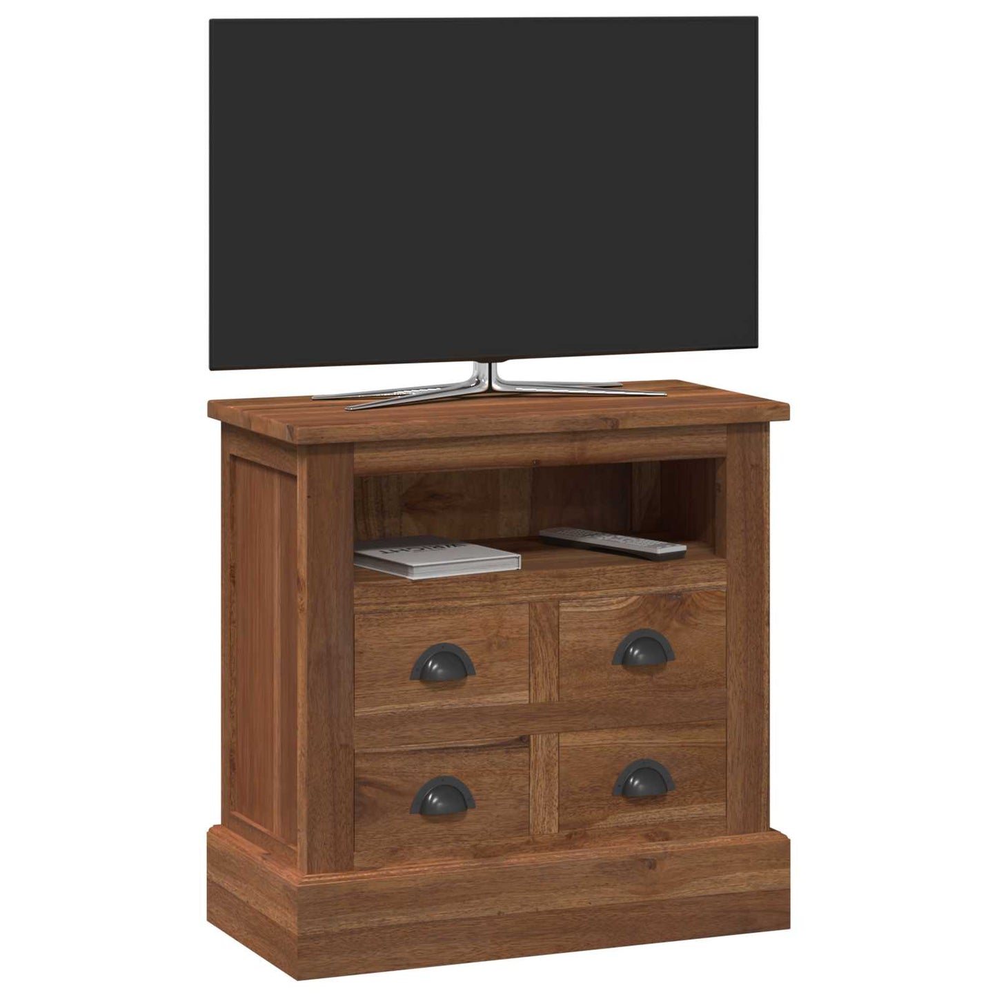 vidaXL Storage Cabinet Natural 60 x 30 x 60 cm Solid Teak Wood