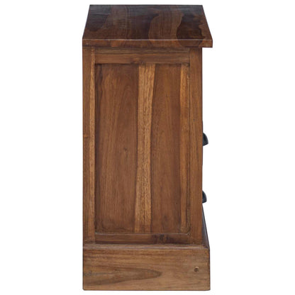 vidaXL Storage Cabinet Natural 60 x 30 x 60 cm Solid Teak Wood