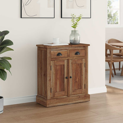 vidaXL Storage Cabinet Natural 65 x 30 x 75 cm Solid Teak Wood