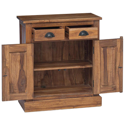 vidaXL Storage Cabinet Natural 65 x 30 x 75 cm Solid Teak Wood