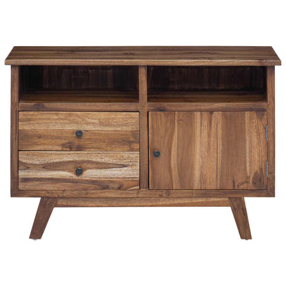 vidaXL Sideboard with Drawer Natural 100 x 30 x 68 cm Solid Teak Wood
