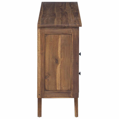 vidaXL Sideboard with Drawer Natural 100 x 30 x 68 cm Solid Teak Wood
