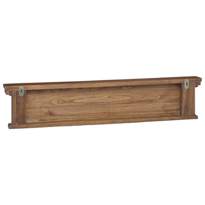 vidaXL Wall Mounted Coat Rack Natural 100 x 10 x 20 cm Solid Teak Wood