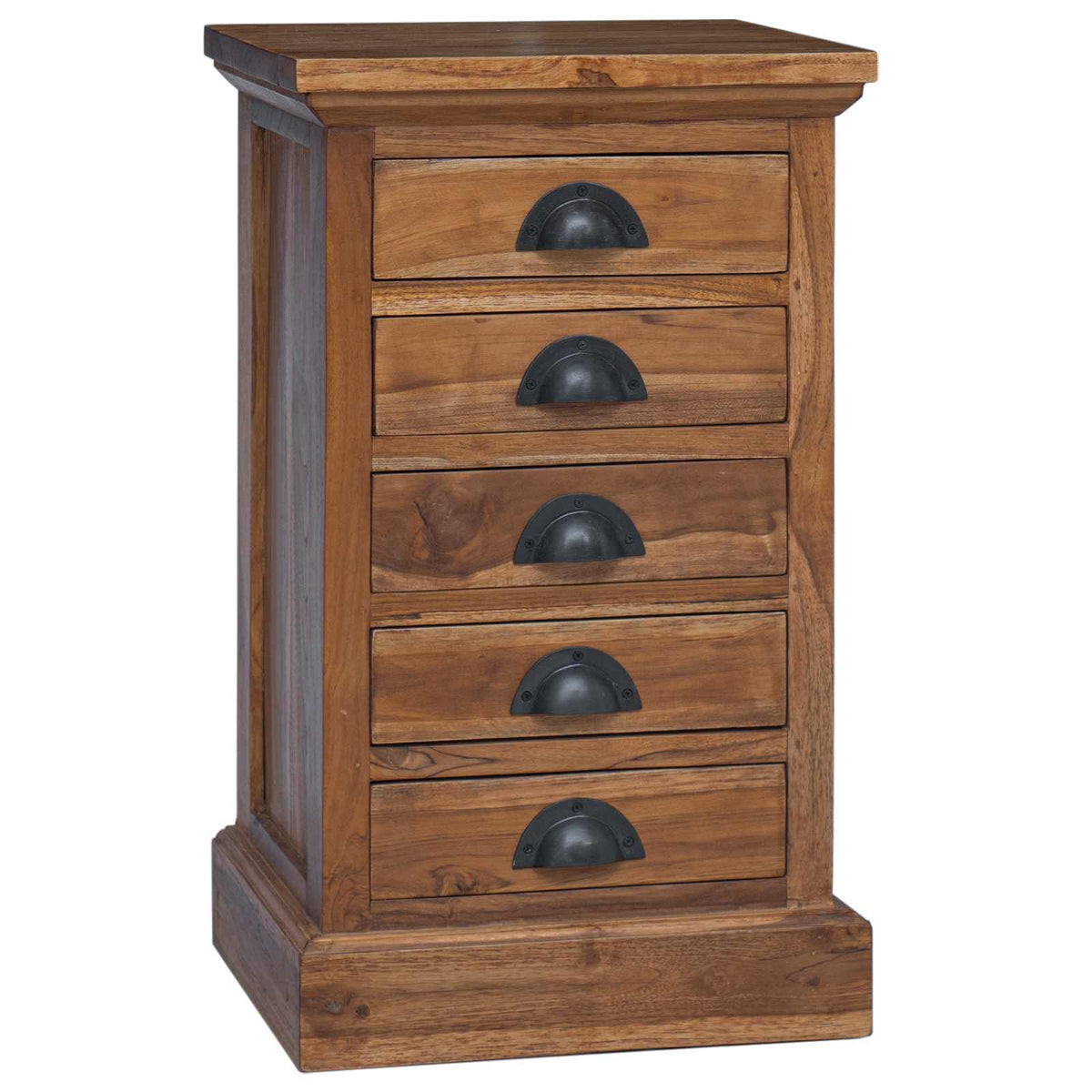 vidaXL Chest of Drawers Natural 35 x 30 x 60 cm Solid Teak Wood