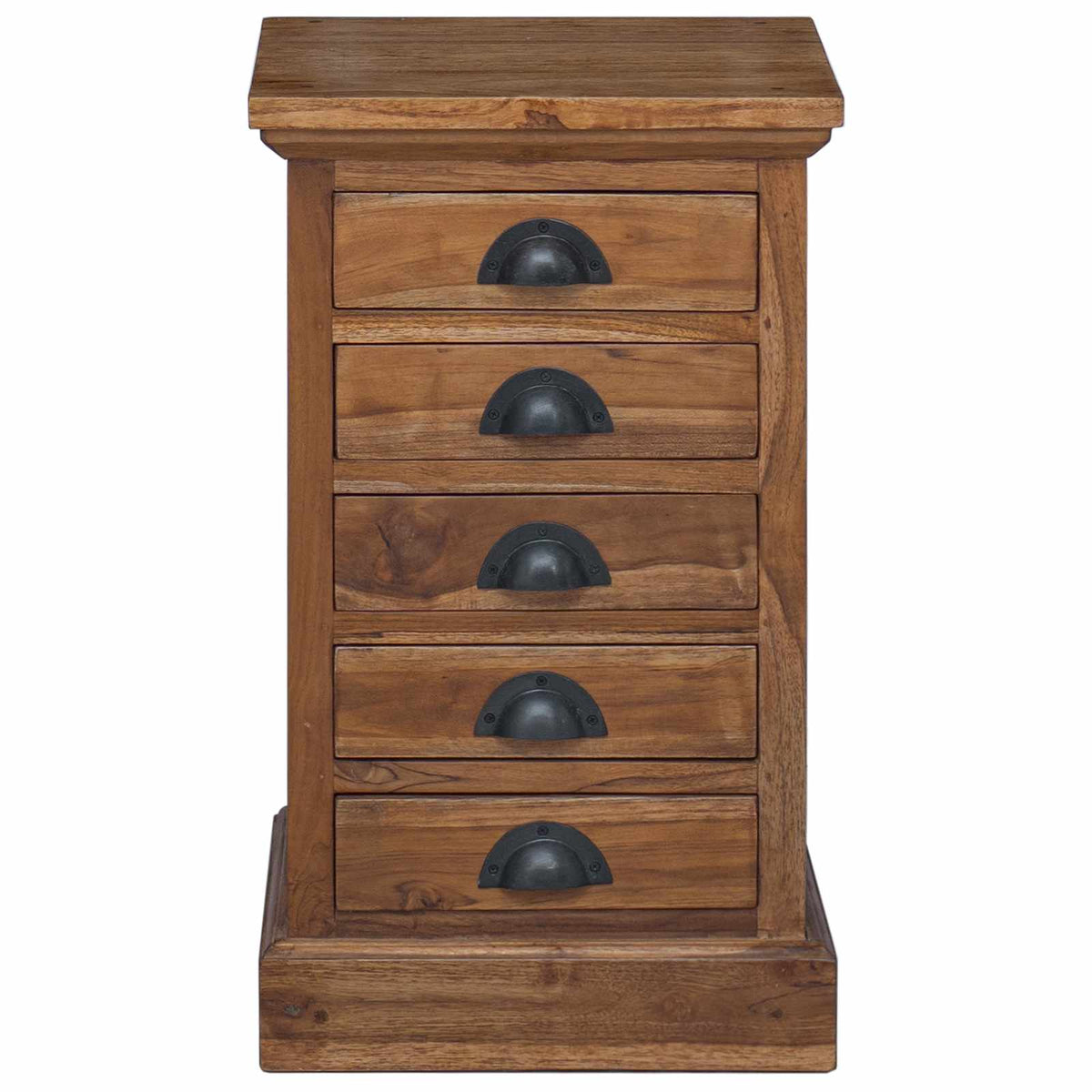 vidaXL Chest of Drawers Natural 35 x 30 x 60 cm Solid Teak Wood