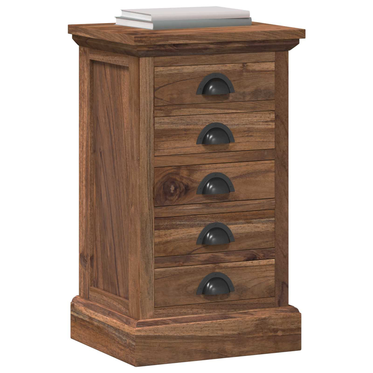 vidaXL Chest of Drawers Natural 35 x 30 x 60 cm Solid Teak Wood