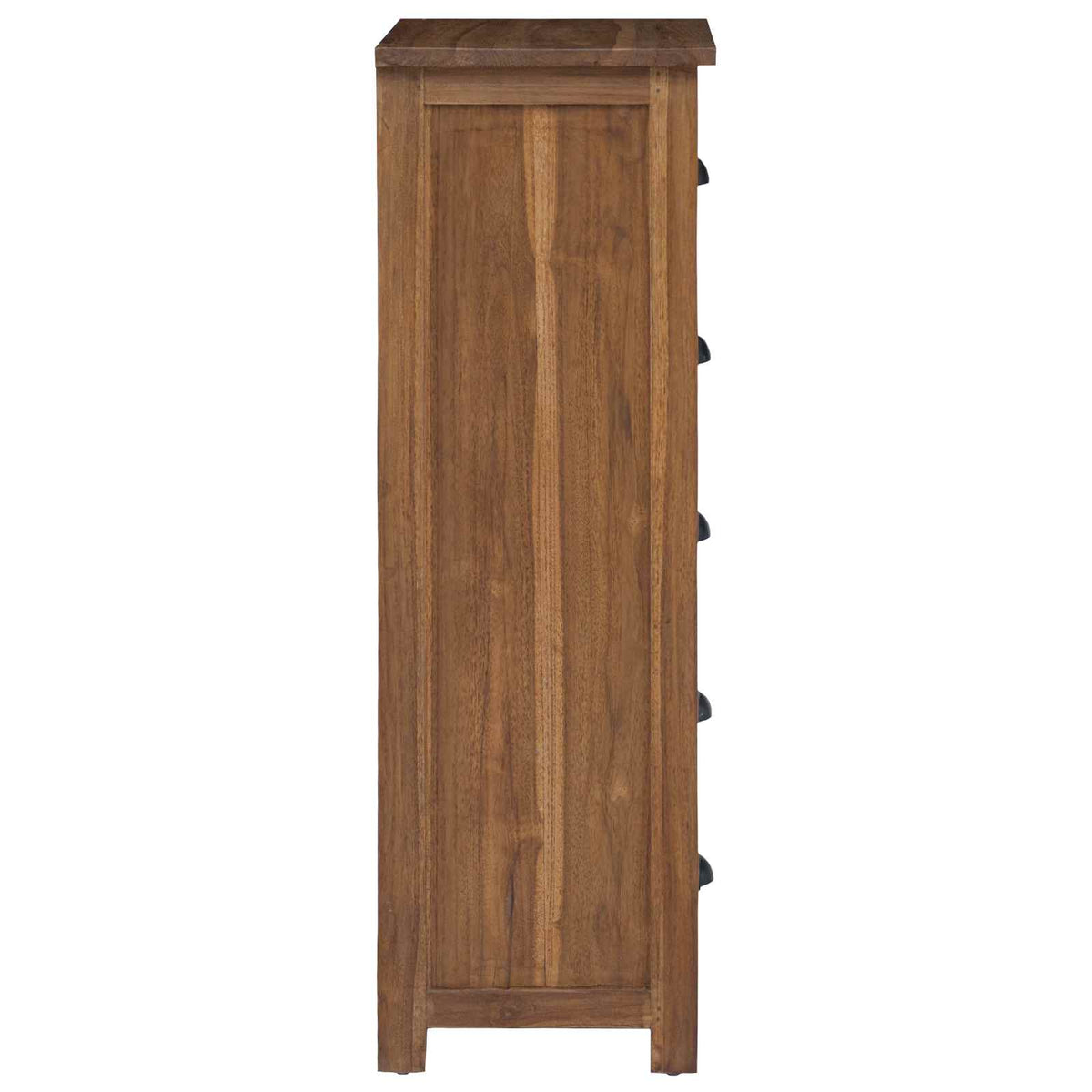 vidaXL Chest of Drawers Natural 45 x 35 x 110 cm Solid Teak Wood