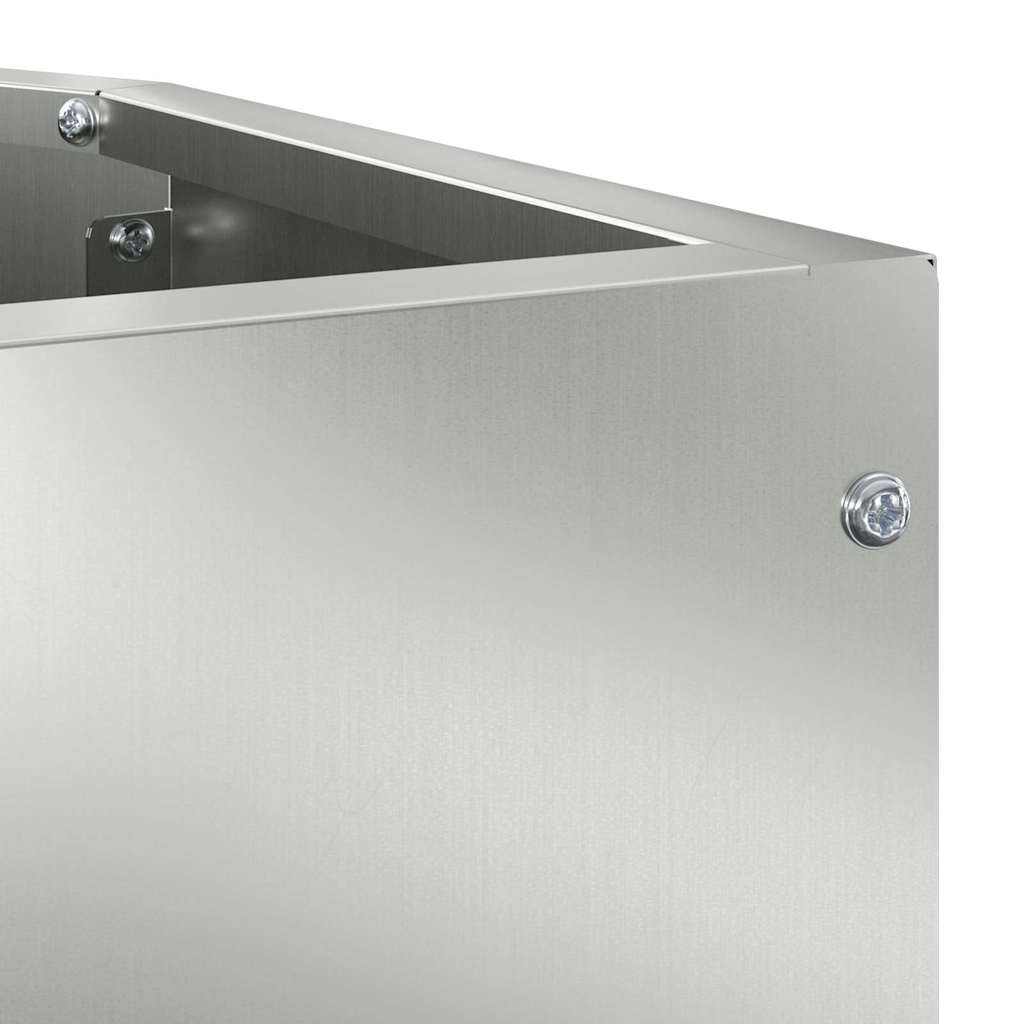 vidaXL Corner Planter Silver 45 x 45 x 35 cm Galvanised steel