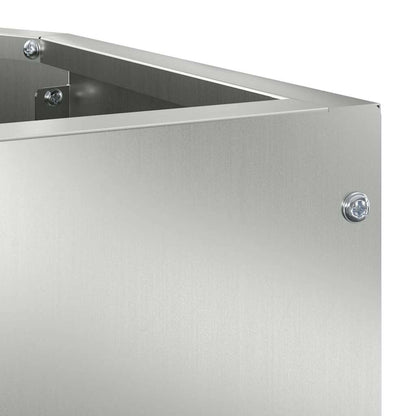 vidaXL Corner Planter Silver 45 x 45 x 35 cm Galvanised steel
