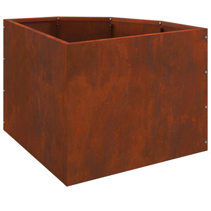 vidaXL Corner Planter Rusty 45 x 45 x 35 cm Weathering steel