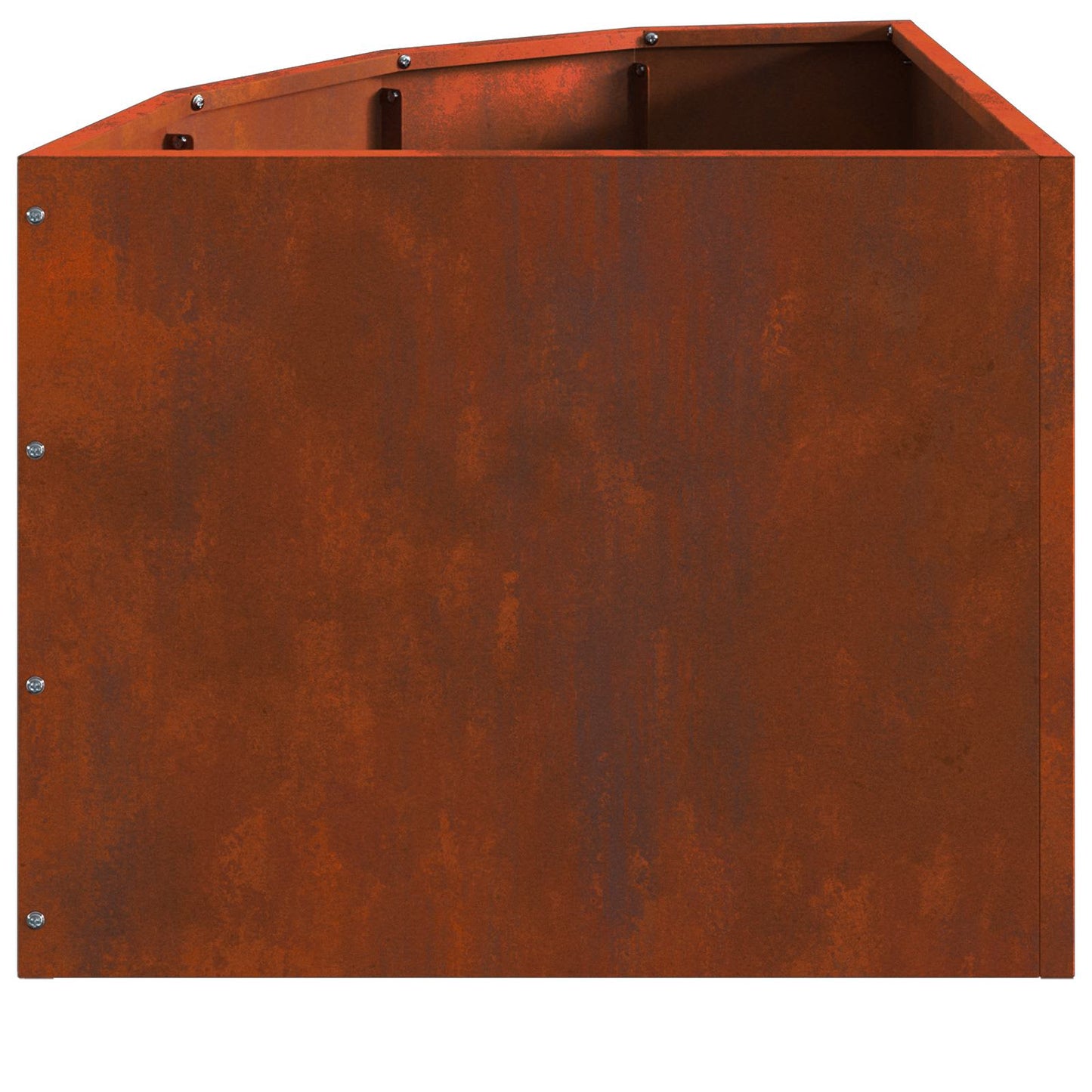 vidaXL Corner Planter Rusty 45 x 45 x 35 cm Weathering steel