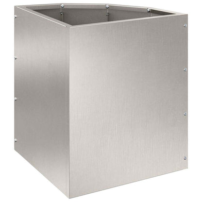 vidaXL Corner Planter Silver 30 x 30 x 35 cm Stainless steel