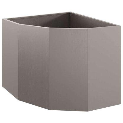 vidaXL Corner Planter Rusty 60 x 60 x 50 cm Weathering steel
