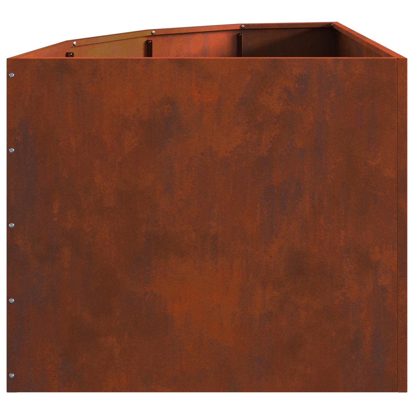 vidaXL Corner Planter Rusty 60 x 60 x 50 cm Weathering steel