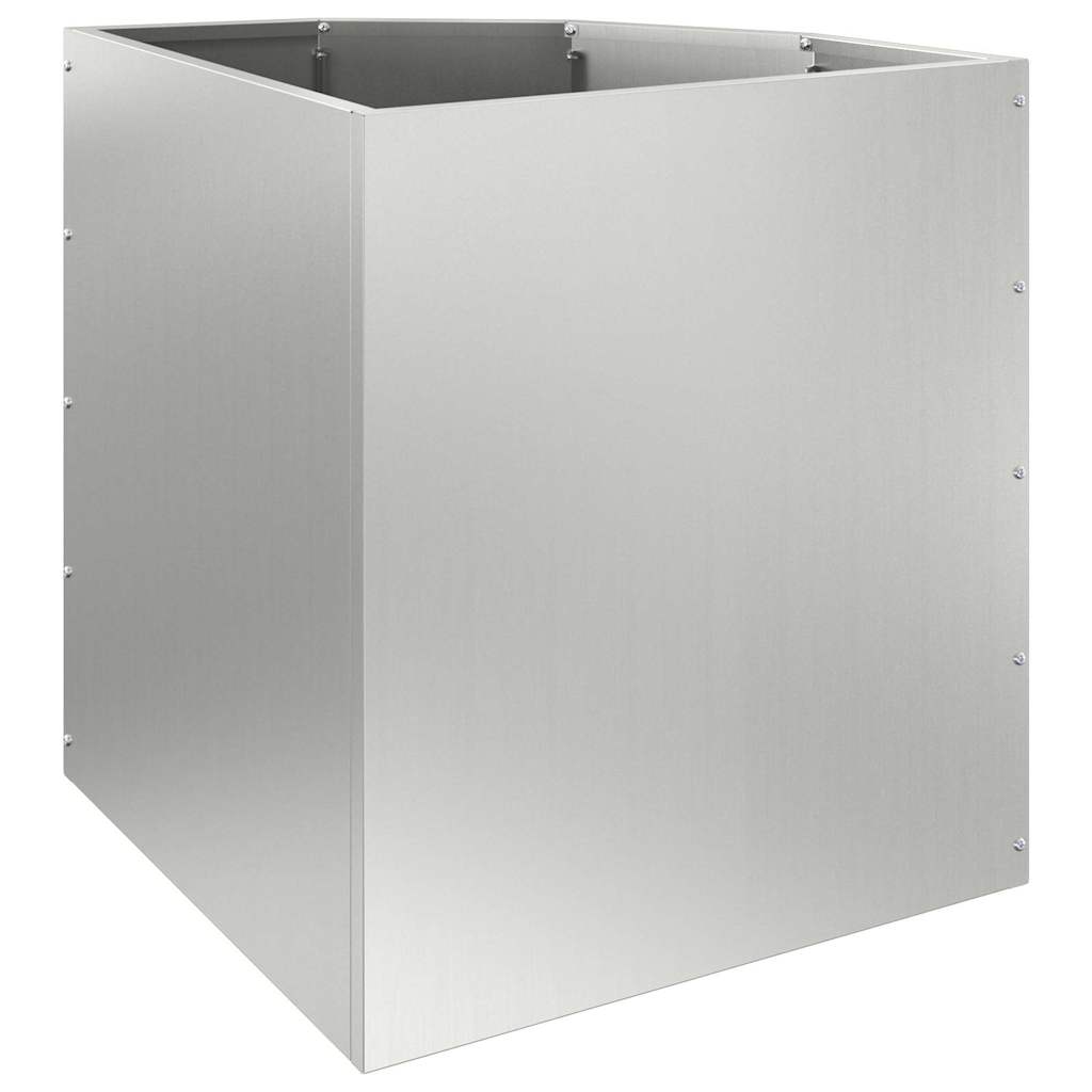 vidaXL Corner Planter Silver 45 x 45 x 50 cm Galvanised steel