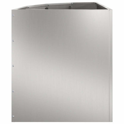 vidaXL Corner Planter Silver 45 x 45 x 50 cm Galvanised steel