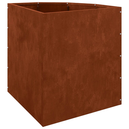 vidaXL Corner Planter Rusty 45 x 45 x 50 cm Weathering steel