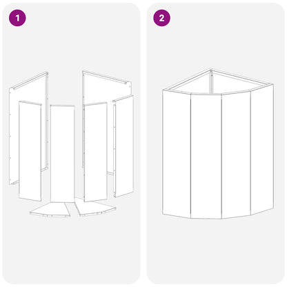 vidaXL Corner Planter Silver 30 x 30 x 50 cm Stainless steel