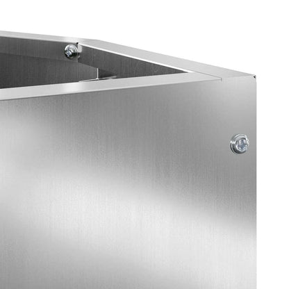 vidaXL Corner Planter Silver 30 x 30 x 50 cm Galvanised steel