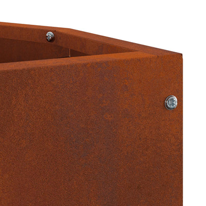 vidaXL Corner Planter Rusty 30 x 30 x 50 cm Weathering steel
