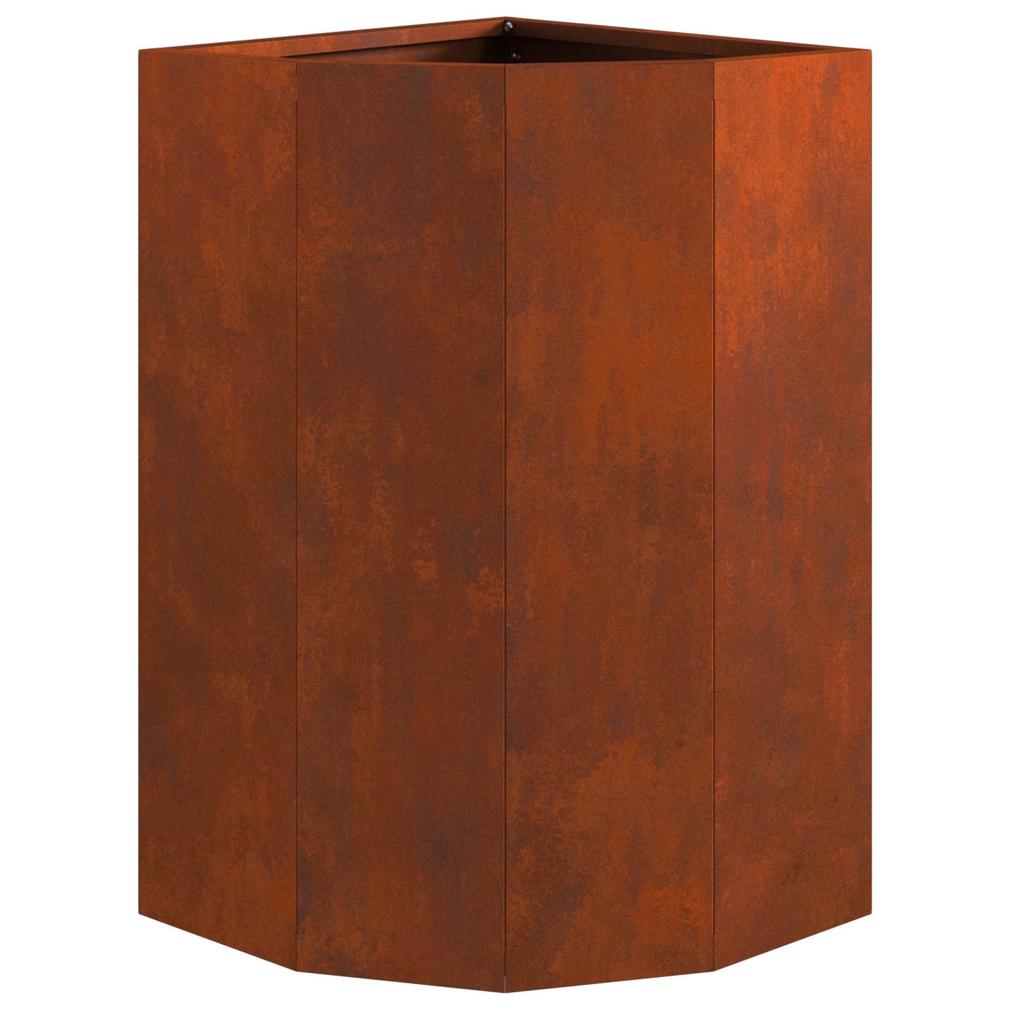 vidaXL Corner Planter Rusty 30 x 30 x 50 cm Weathering steel