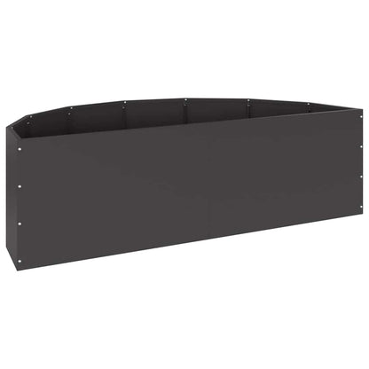 vidaXL Planter Black 120 x 60 x 35 cm Steel
