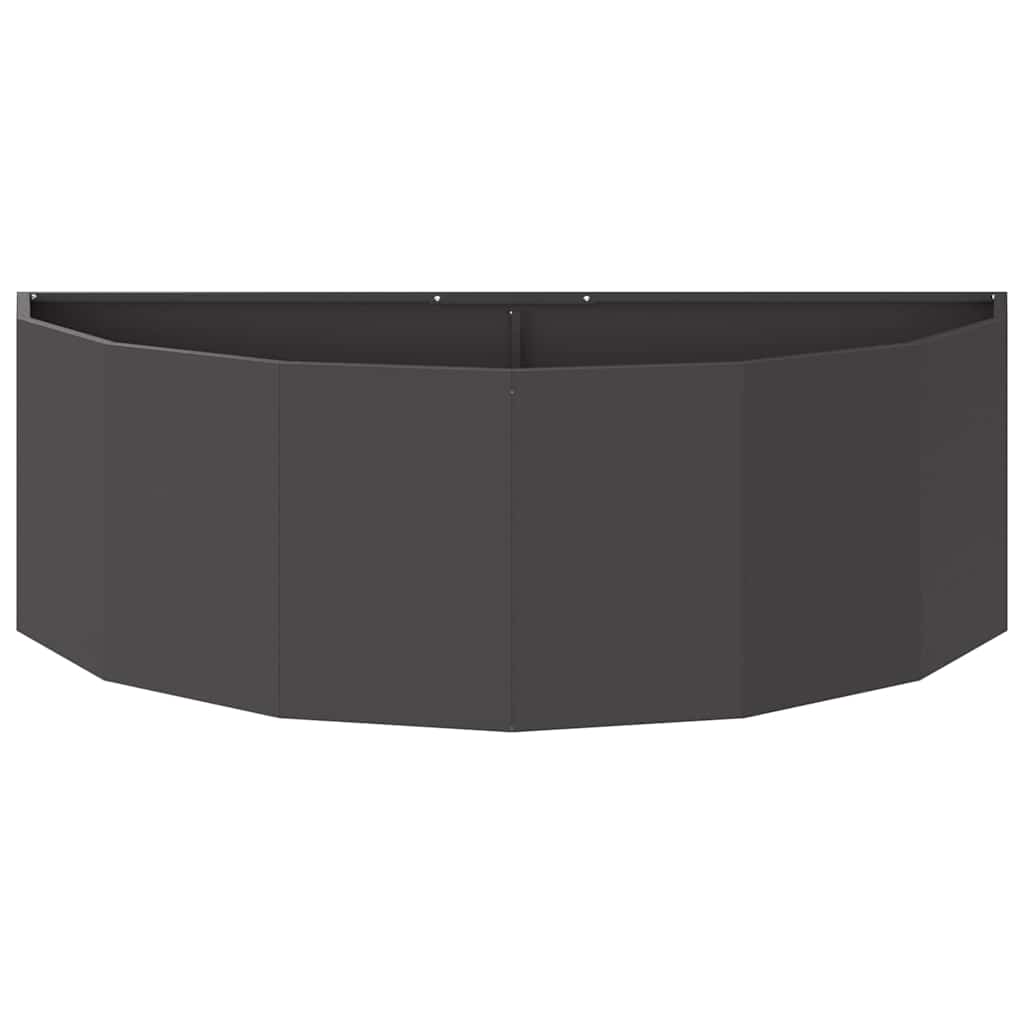 vidaXL Planter Black 120 x 60 x 35 cm Steel