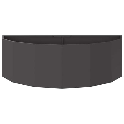 vidaXL Planter Black 120 x 60 x 35 cm Steel