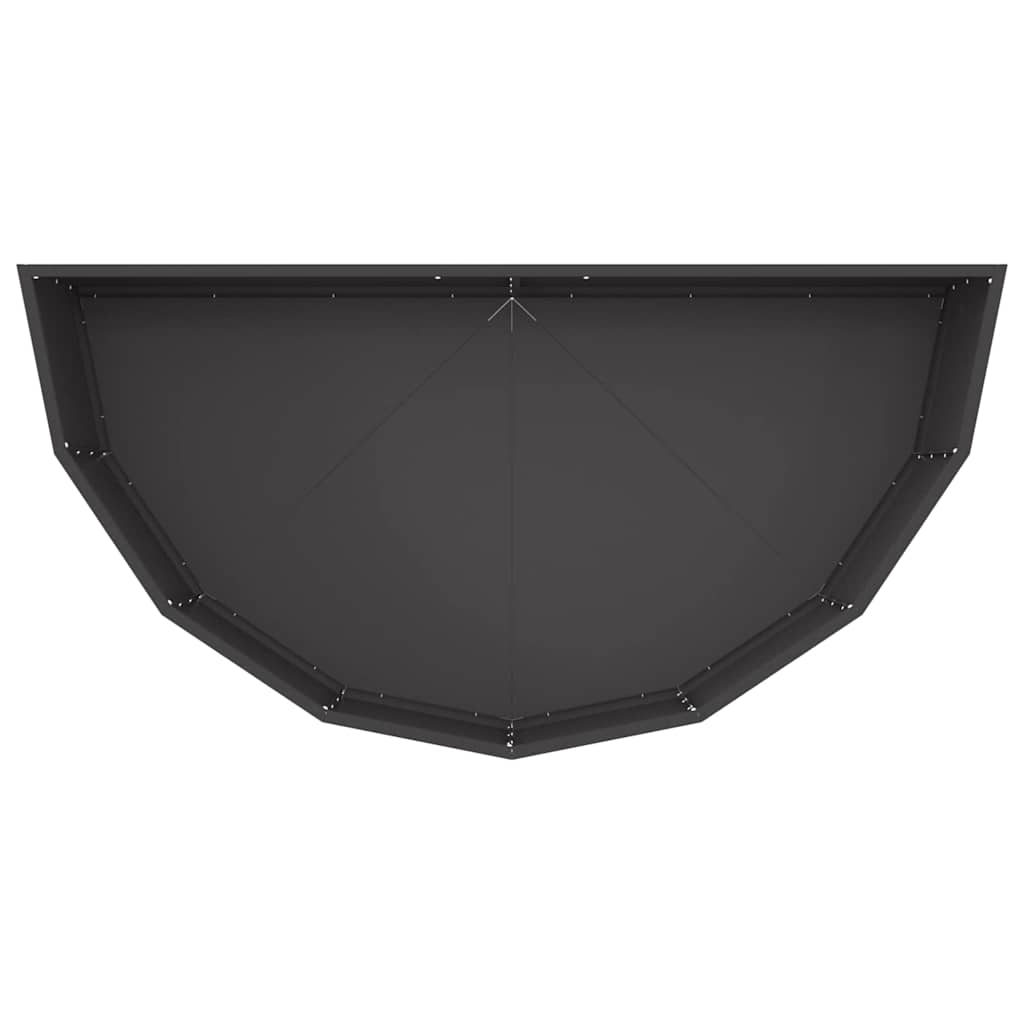 vidaXL Planter Black 120 x 60 x 35 cm Steel
