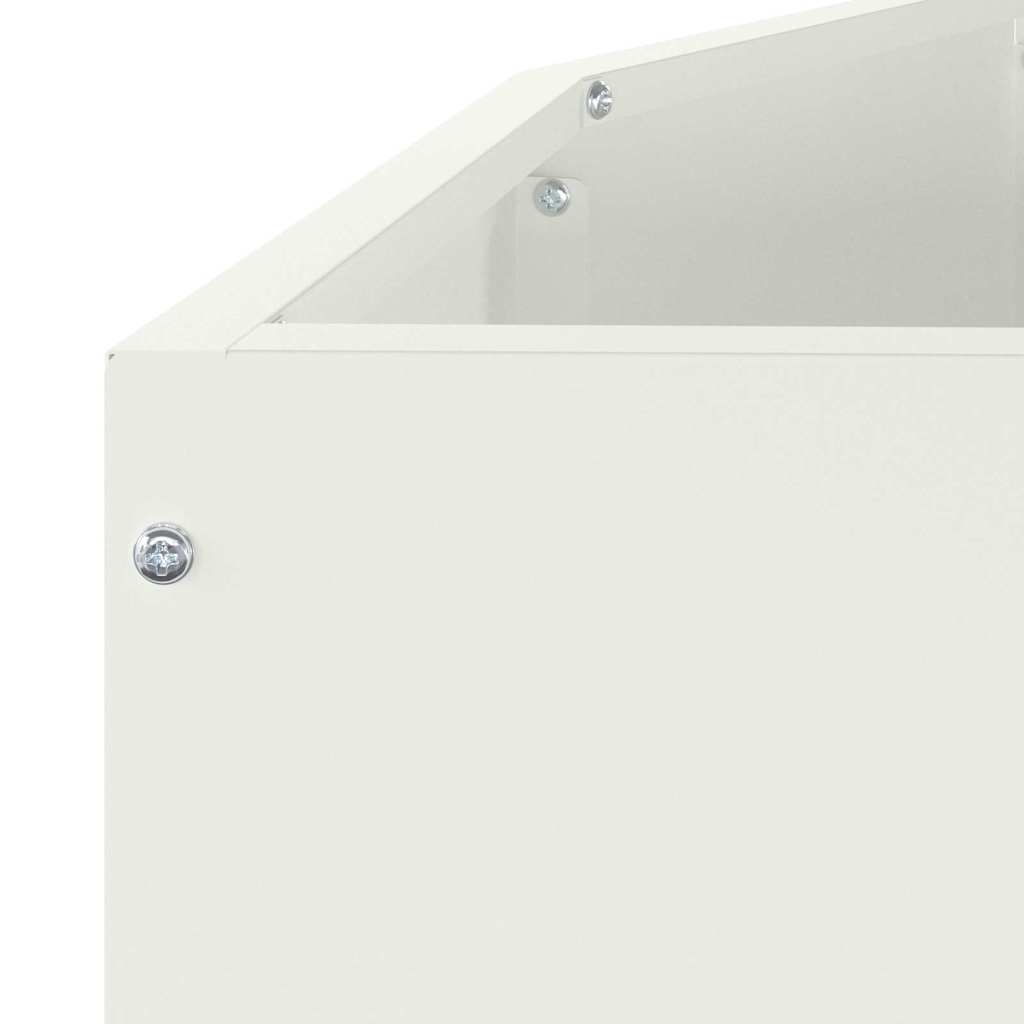 vidaXL Planter White 120 x 60 x 35 cm Steel