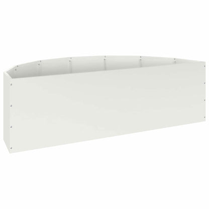 vidaXL Planter White 120 x 60 x 35 cm Steel