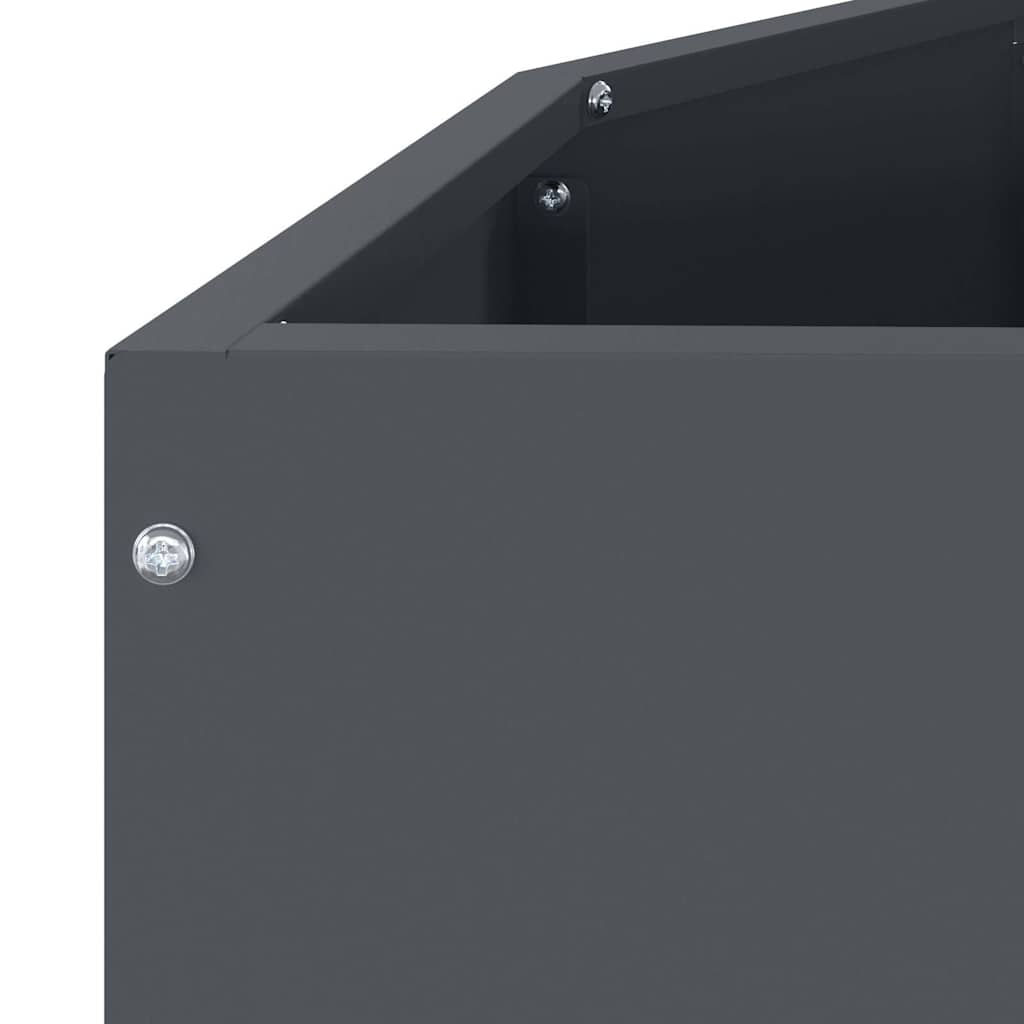 vidaXL Planter Anthracite 120 x 60 x 35 cm Steel