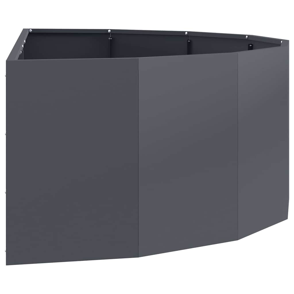 vidaXL Planter Anthracite 120 x 60 x 35 cm Steel