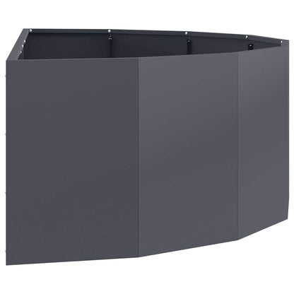 vidaXL Planter Anthracite 120 x 60 x 35 cm Steel