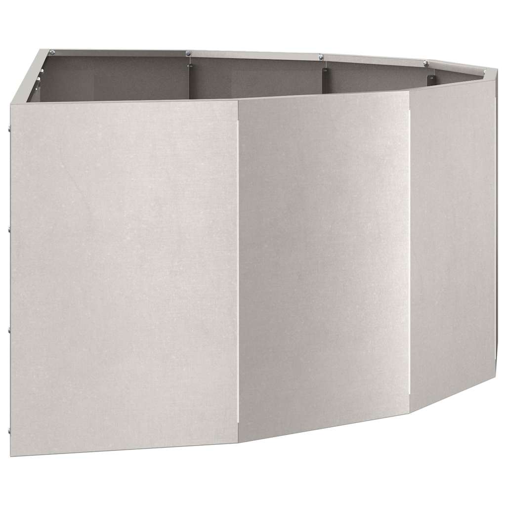 vidaXL Planter Silver 120 x 60 x 35 cm Stainless Steel