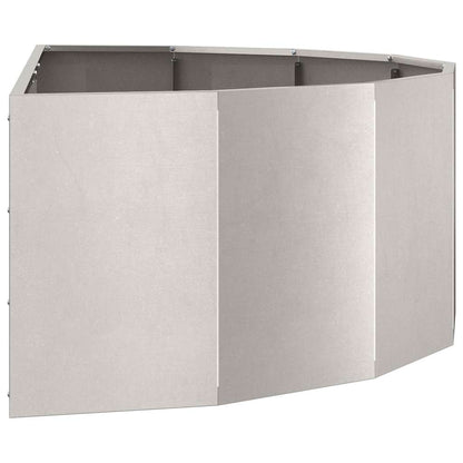 vidaXL Planter Silver 120 x 60 x 35 cm Stainless Steel