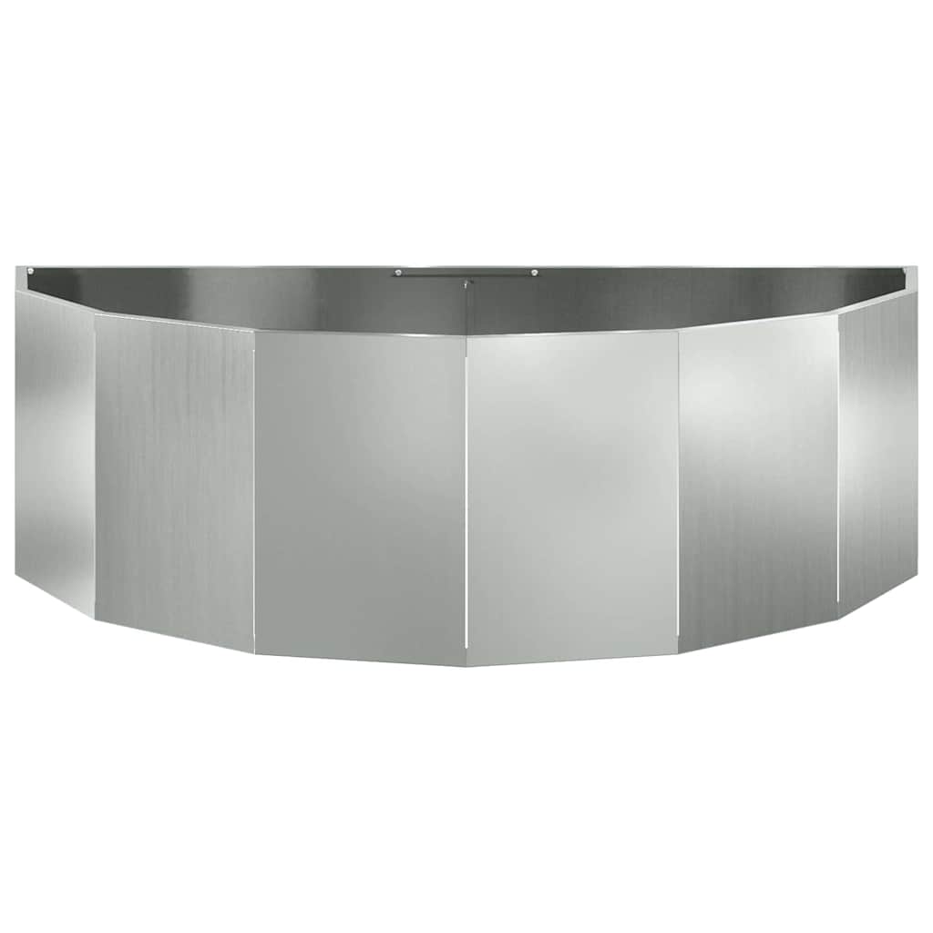 vidaXL Planter Silver 120 x 60 x 35 cm Galvanised Steel