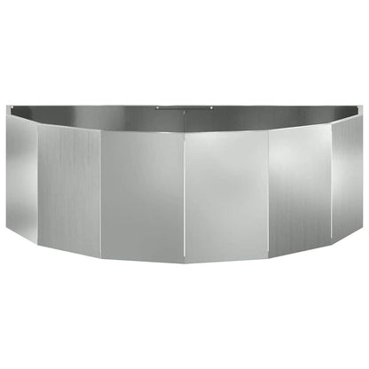 vidaXL Planter Silver 120 x 60 x 35 cm Galvanised Steel