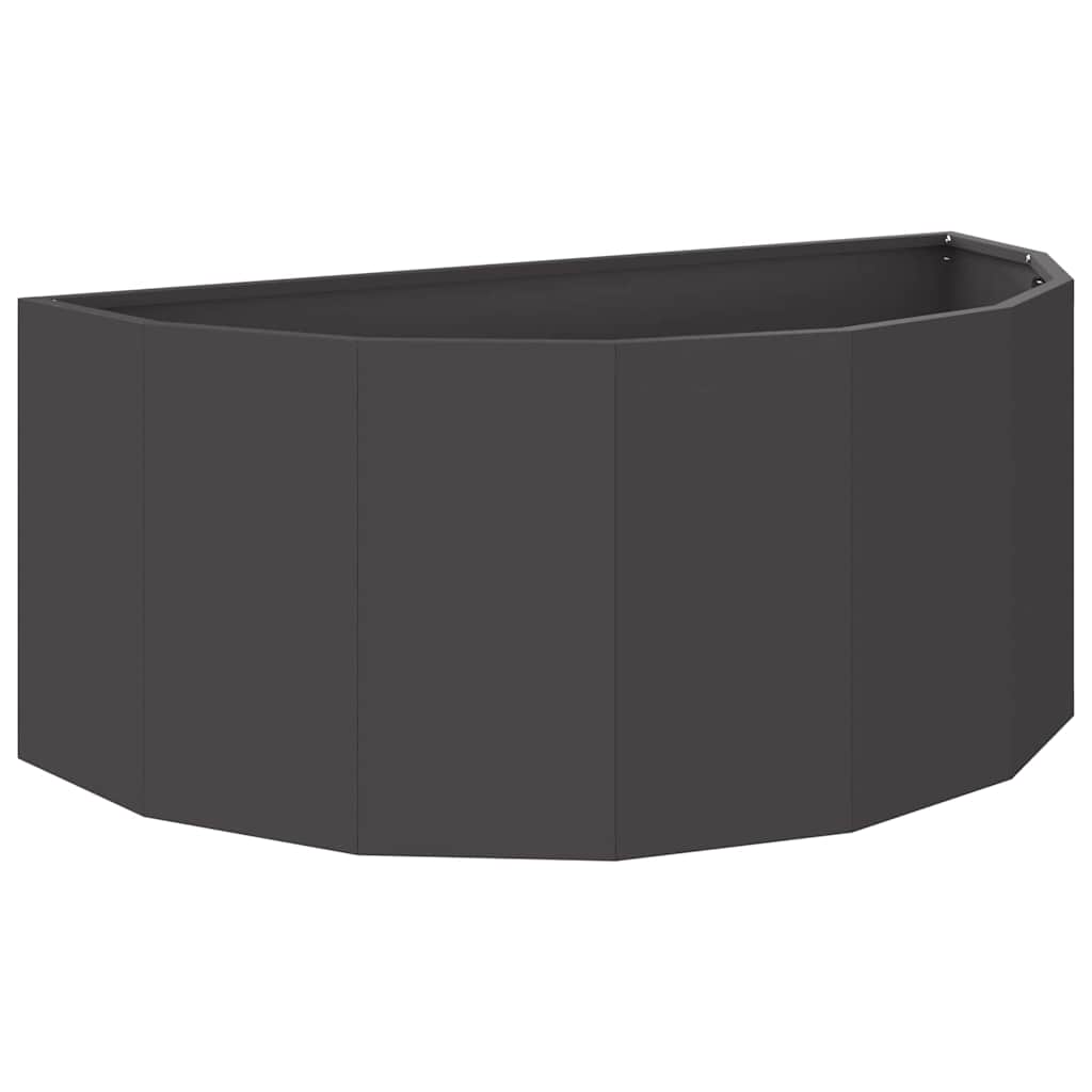 vidaXL Planter Black 90 x 45 x 35 cm Steel
