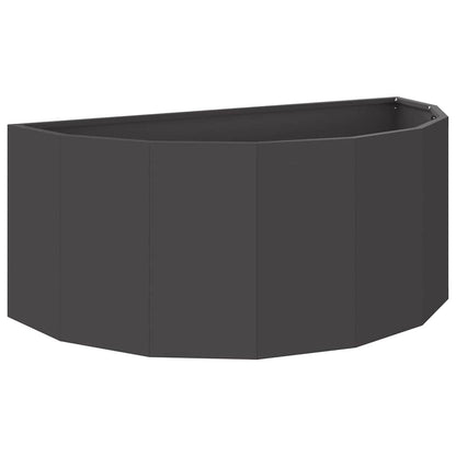 vidaXL Planter Black 90 x 45 x 35 cm Steel