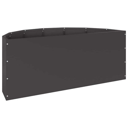 vidaXL Planter Black 90 x 45 x 35 cm Steel