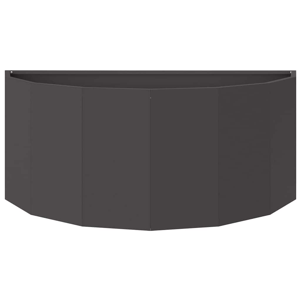 vidaXL Planter Black 90 x 45 x 35 cm Steel