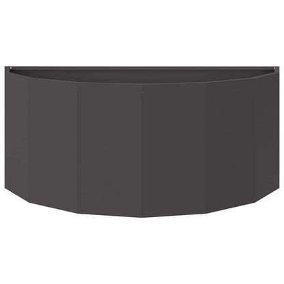 vidaXL Planter Black 90 x 45 x 35 cm Steel