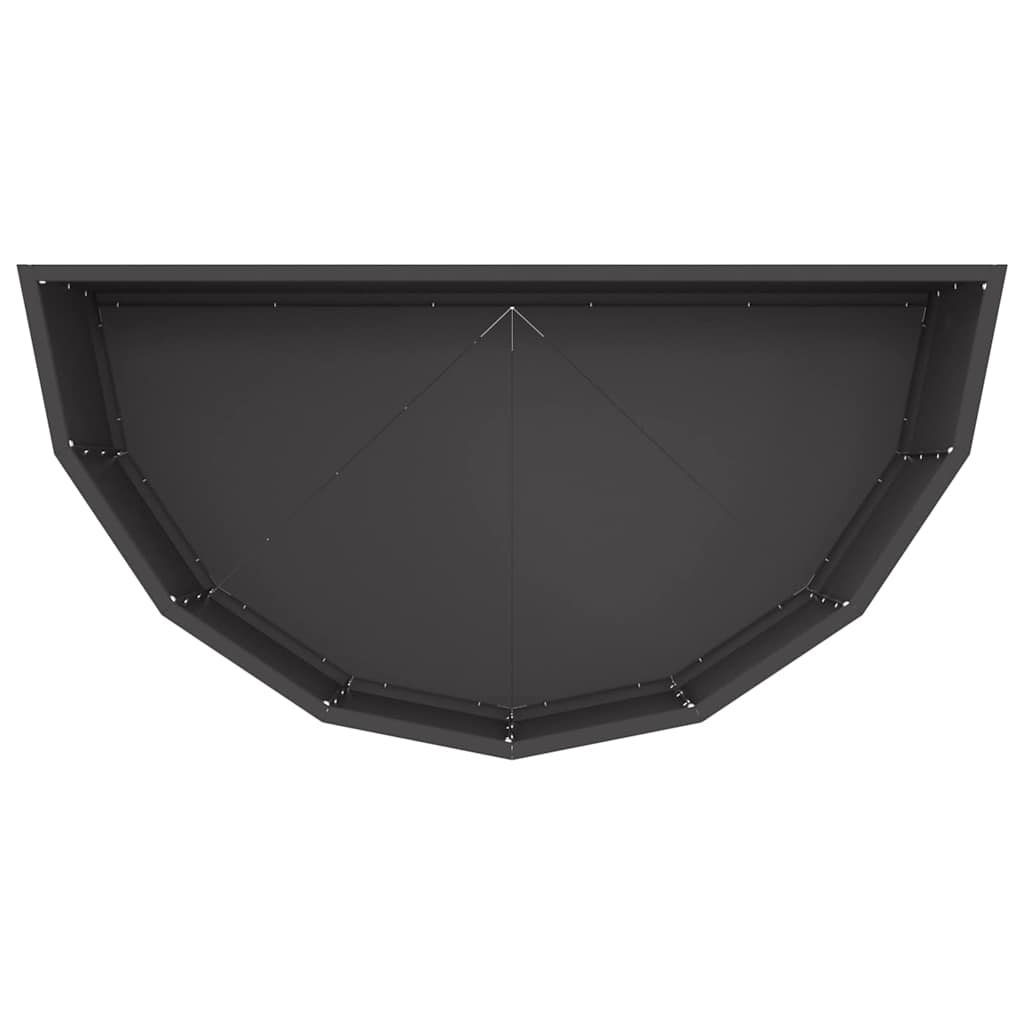 vidaXL Planter Black 90 x 45 x 35 cm Steel