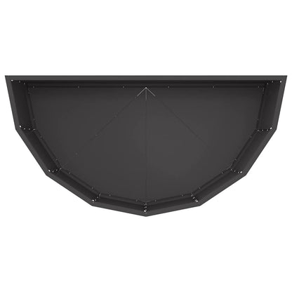 vidaXL Planter Black 90 x 45 x 35 cm Steel